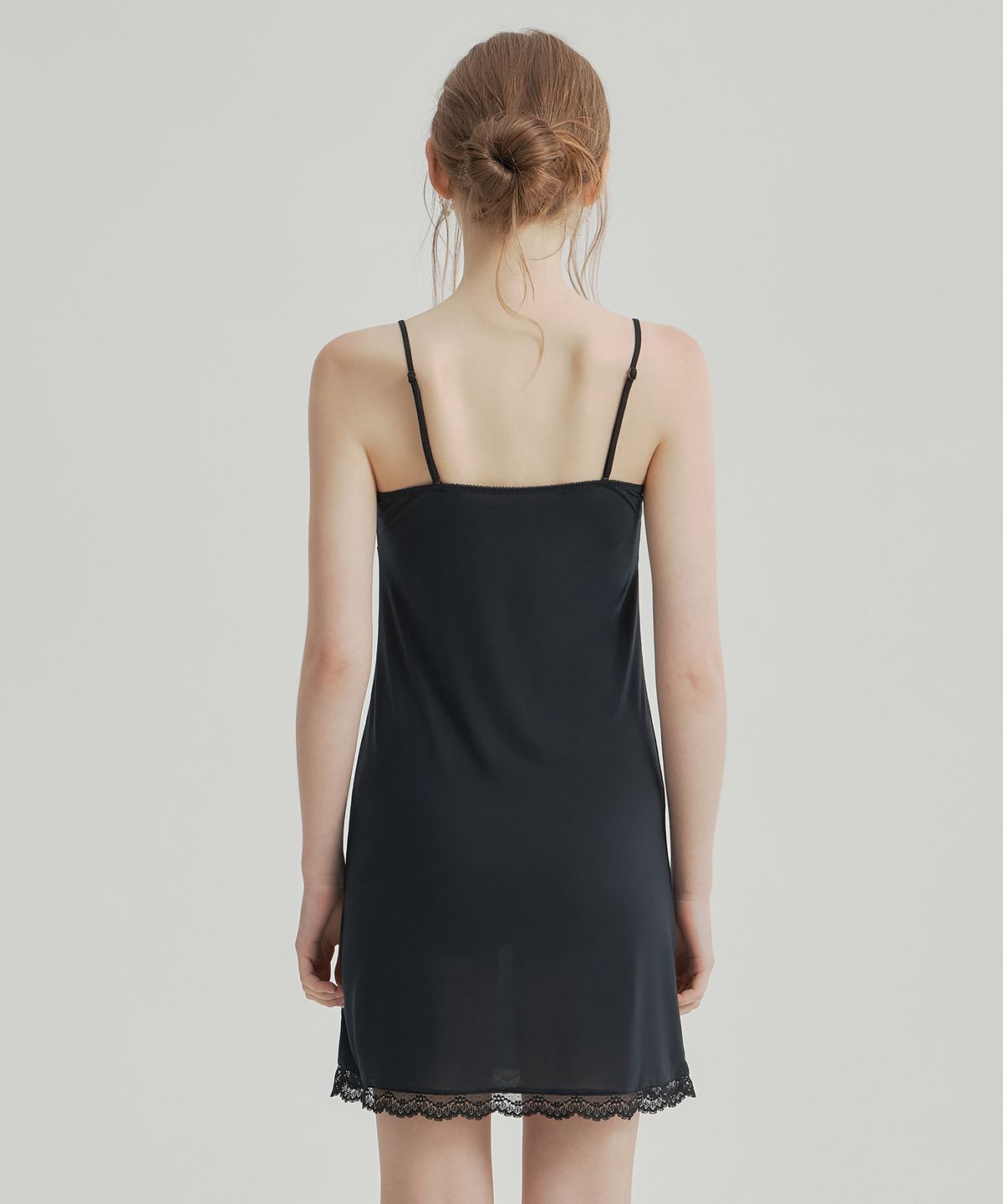 원더브라(WONDERBRA) 소프트 V넥 레이스 슬립 (3Colors)