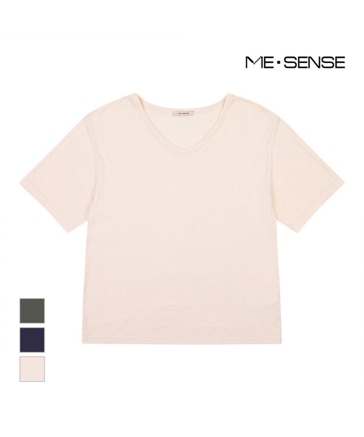 미센스(MESENSE) 브이넥 반팔티셔츠_MB26TSS324Z