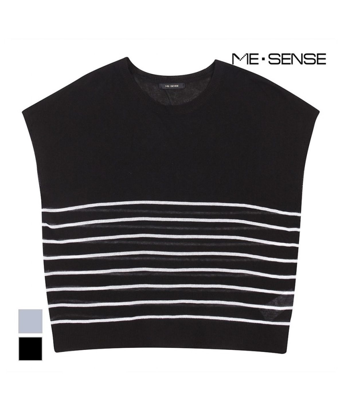 미센스(MESENSE) 스트라이프 디자인 베스트_MB27KNS326Z