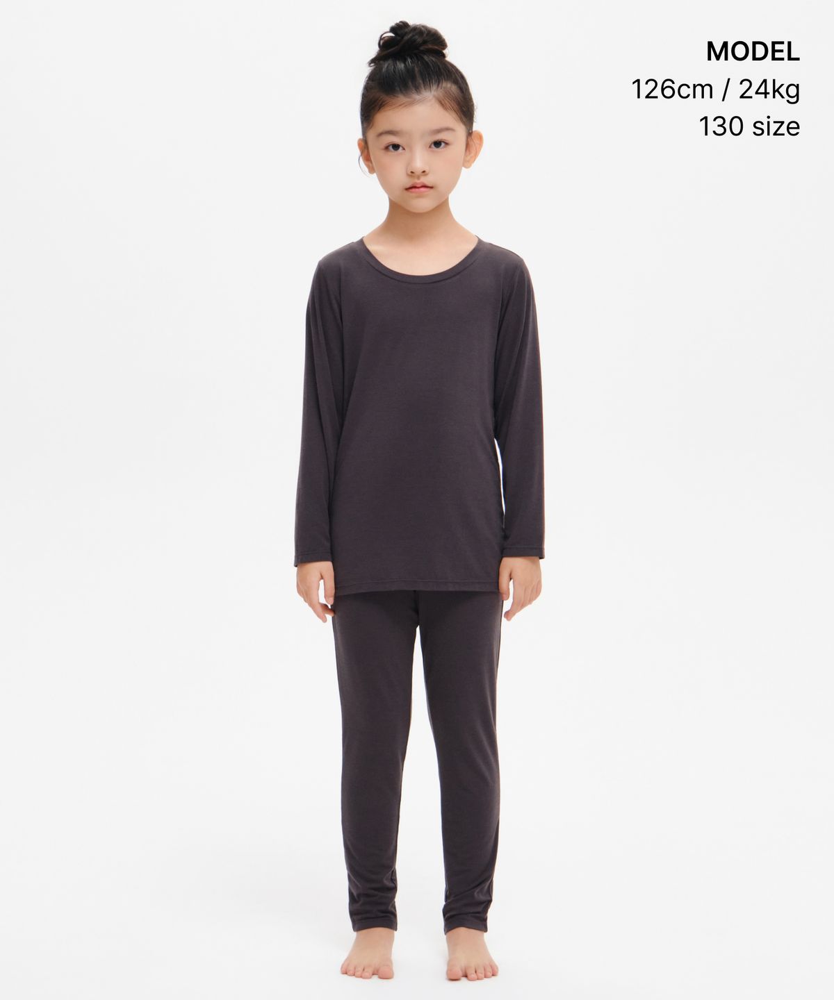무신사 스탠다드 키즈(MUSINSA STANDARD KIDS) [힛탠다드] 타이즈 [다크 그레이]