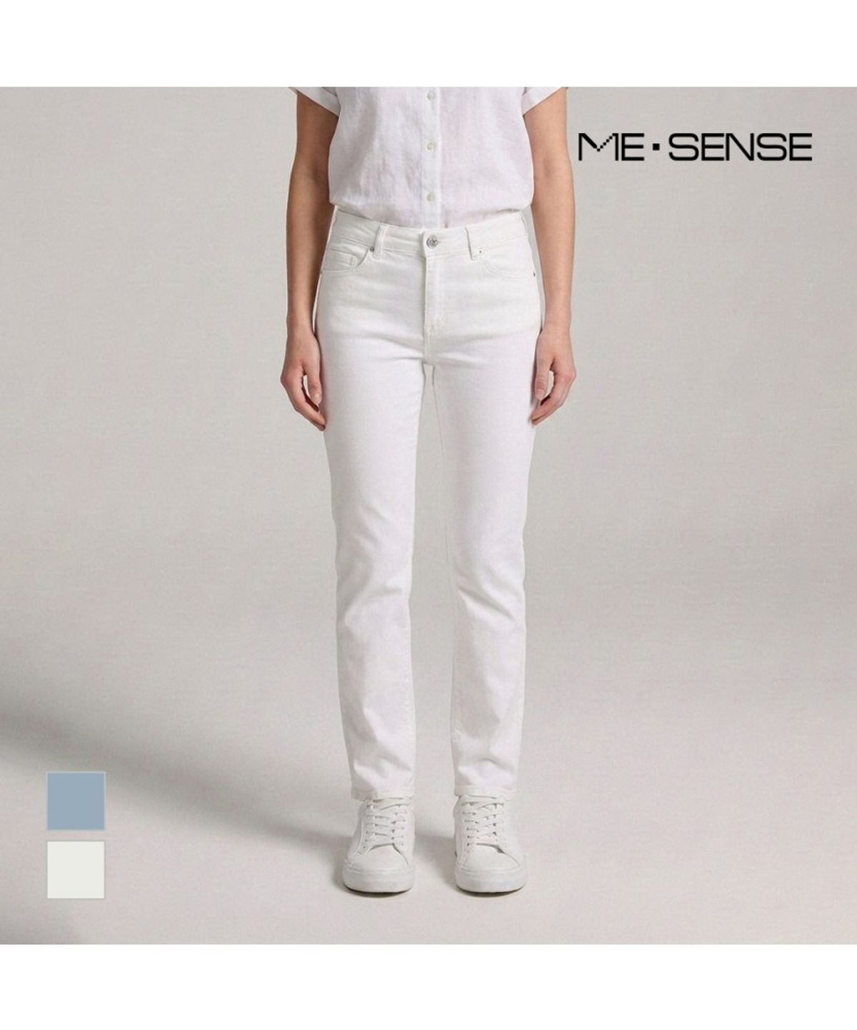 미센스(MESENSE) 일자 면혼방 팬츠_MB34DPM205Z