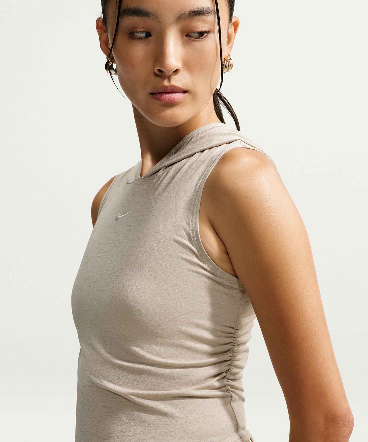 나이키(NIKE) 스포츠웨어 슬림 후드 탱크 탑 W - 크림 II:세일 / IV5030-236