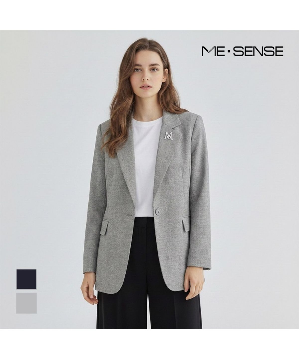 미센스(MESENSE) 잔체크패턴 자켓_MB34JKP106C