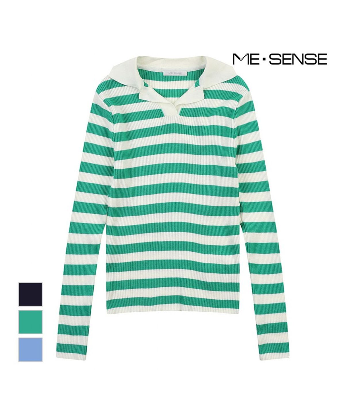 미센스(MESENSE) ST배색디자인 카라니트_MB34KNS305Z