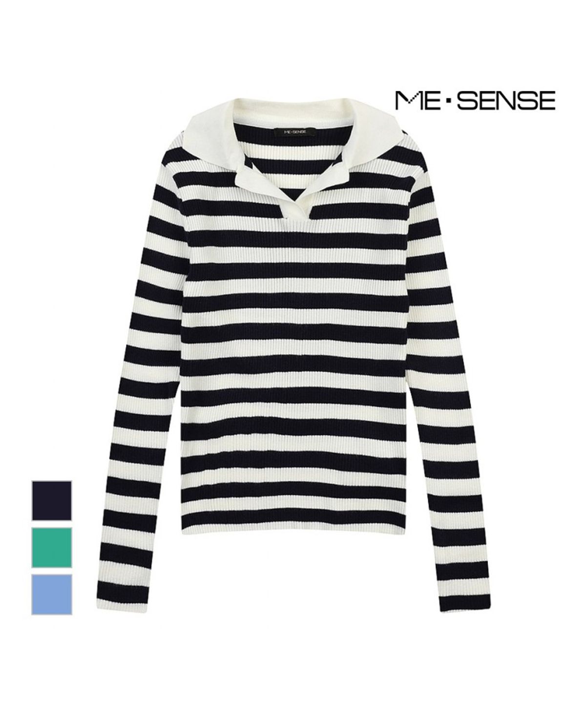 미센스(MESENSE) ST배색디자인 카라니트_MB34KNS305Z