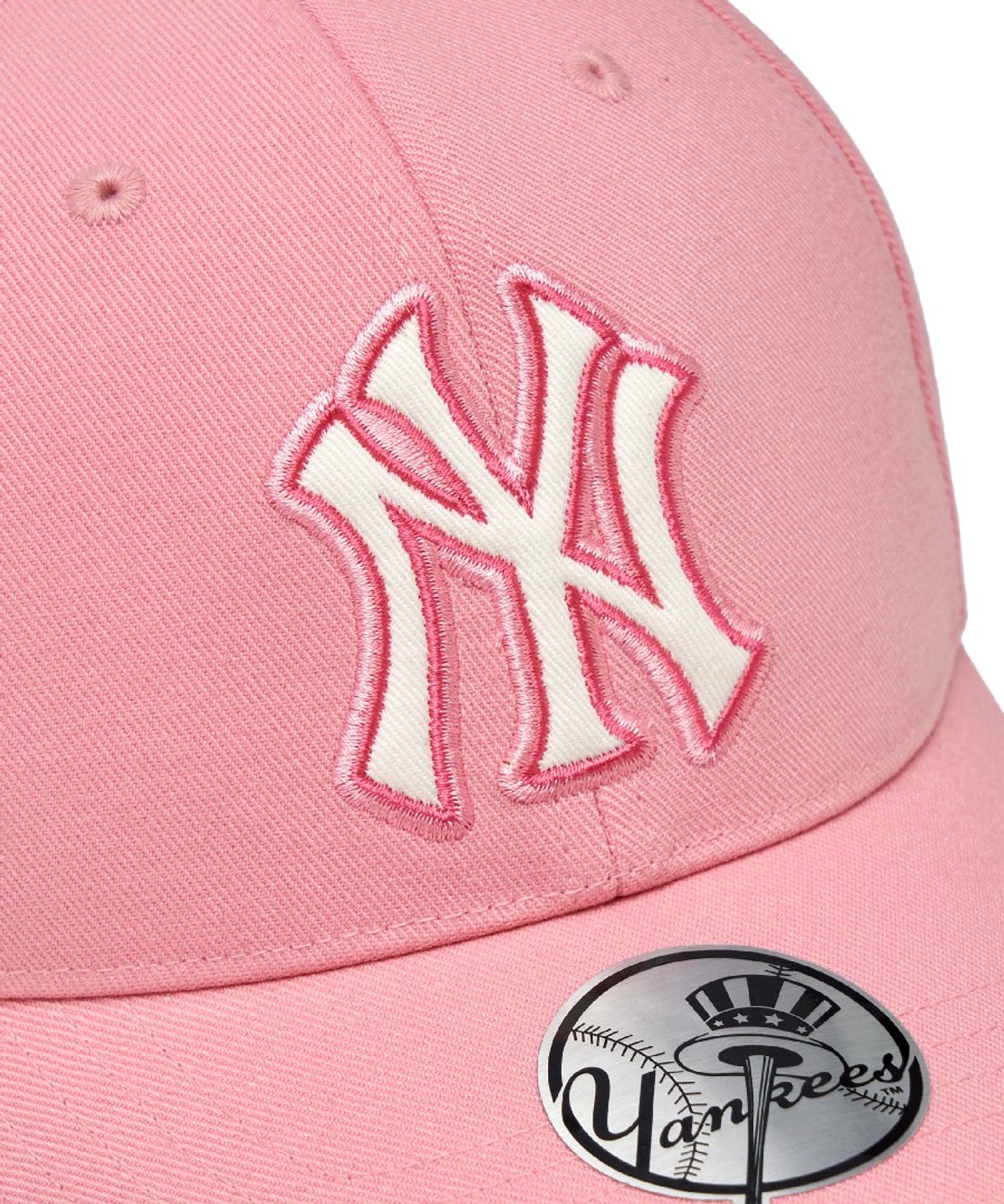 엠엘비 키즈(MLB KIDS) 시그니처 빅로고 스트럭쳐 볼캡 NY (D.Pink)