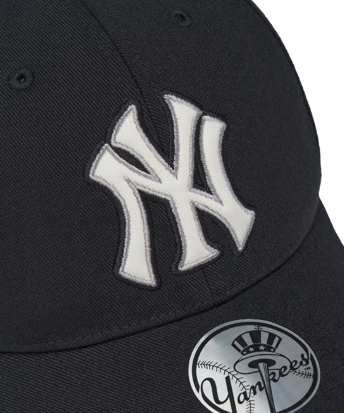 엠엘비 키즈(MLB KIDS) 시그니처 빅로고 스트럭쳐 볼캡 NY (Black)