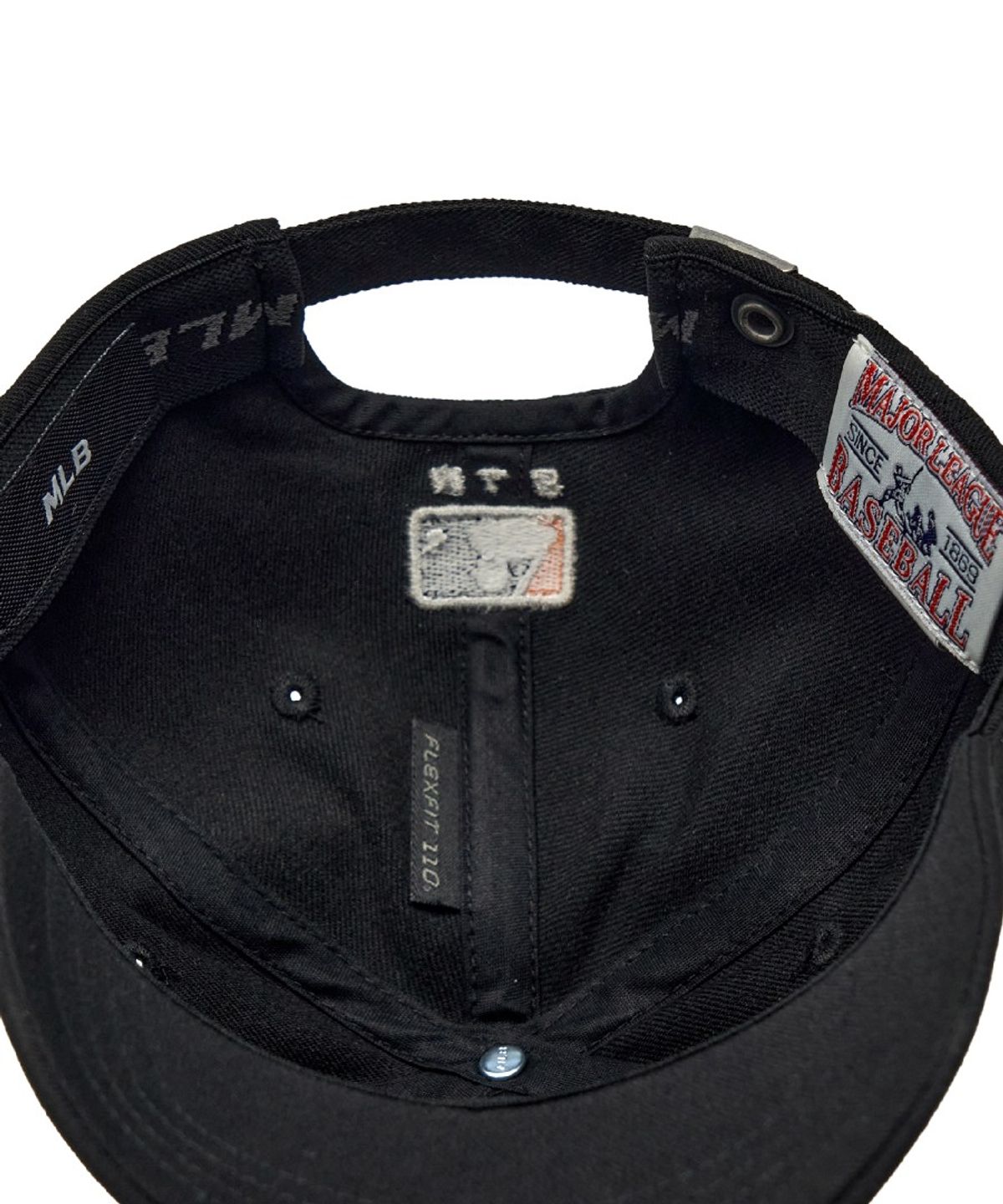 엠엘비 키즈(MLB KIDS) 시그니처 빅로고 스트럭쳐 볼캡 SF (Black)
