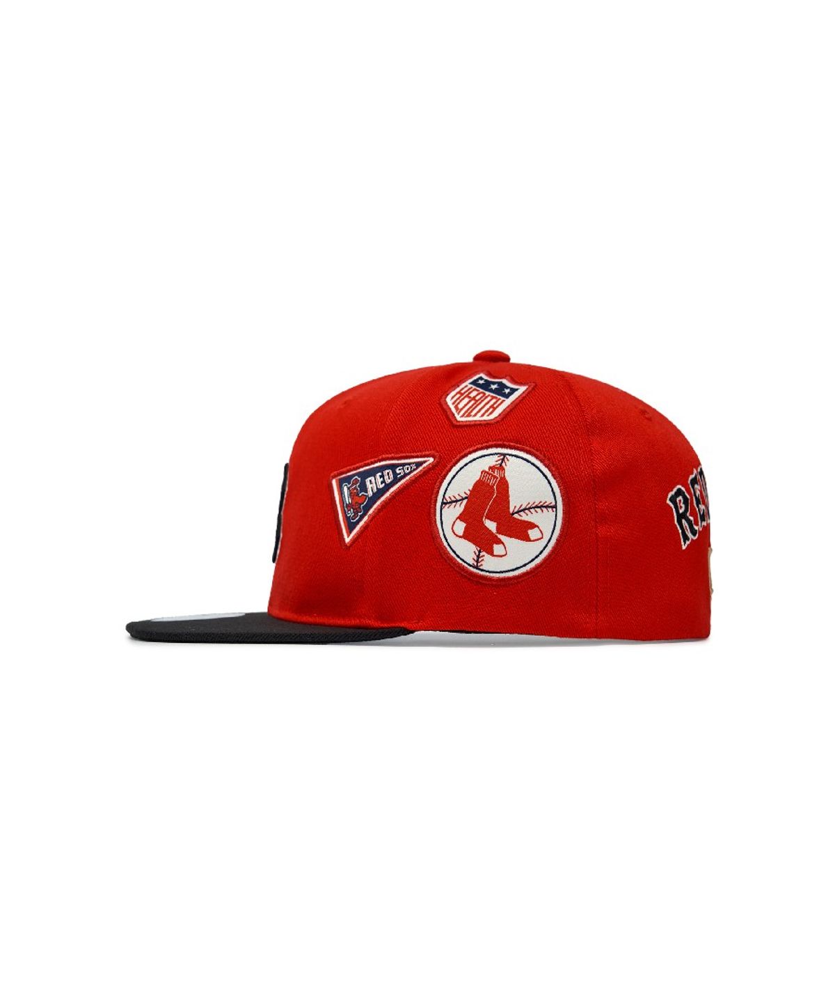 엠엘비 키즈(MLB KIDS) 시그니처 배색 패치 스냅백 BOS (Red)