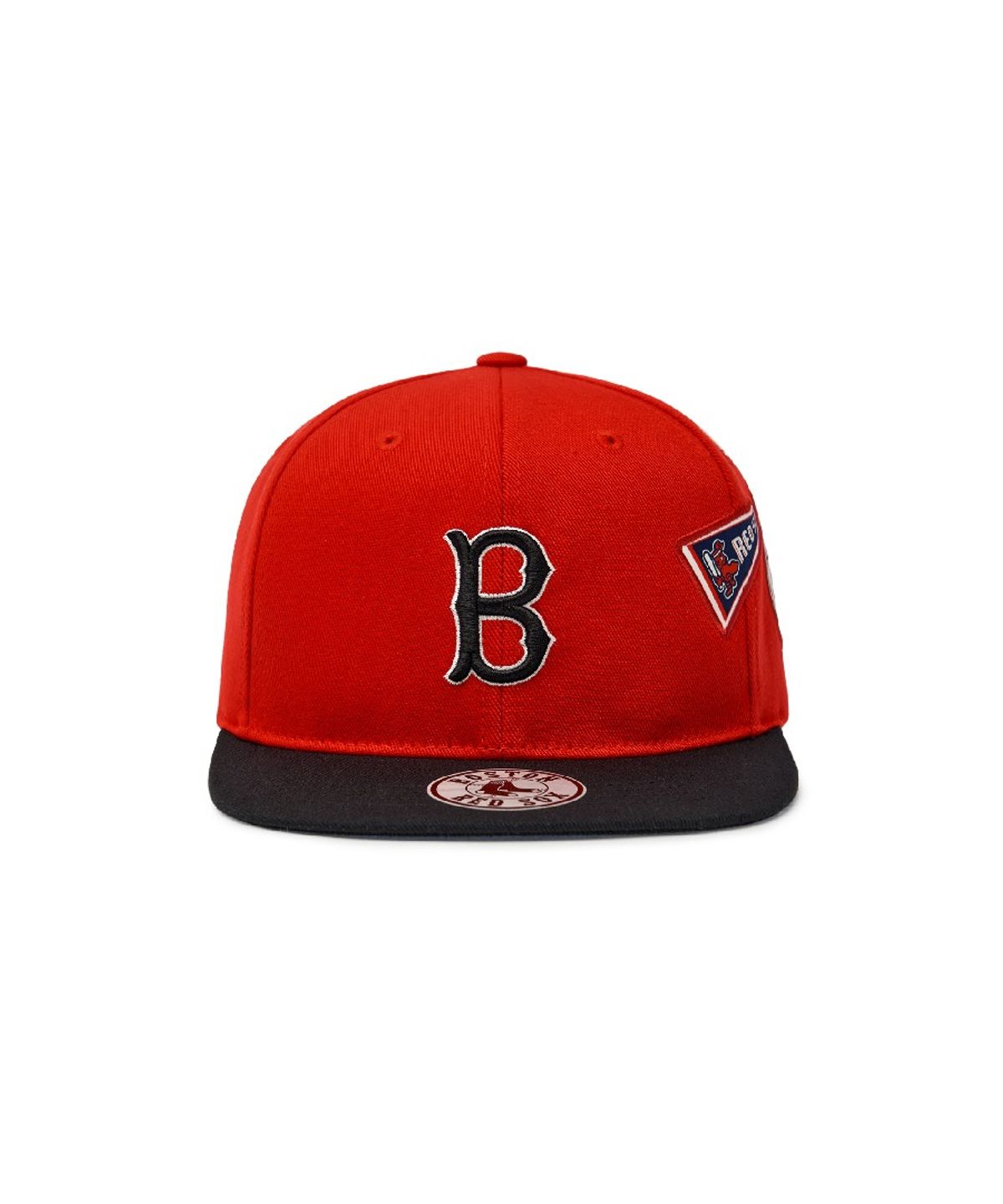 엠엘비 키즈(MLB KIDS) 시그니처 배색 패치 스냅백 BOS (Red)