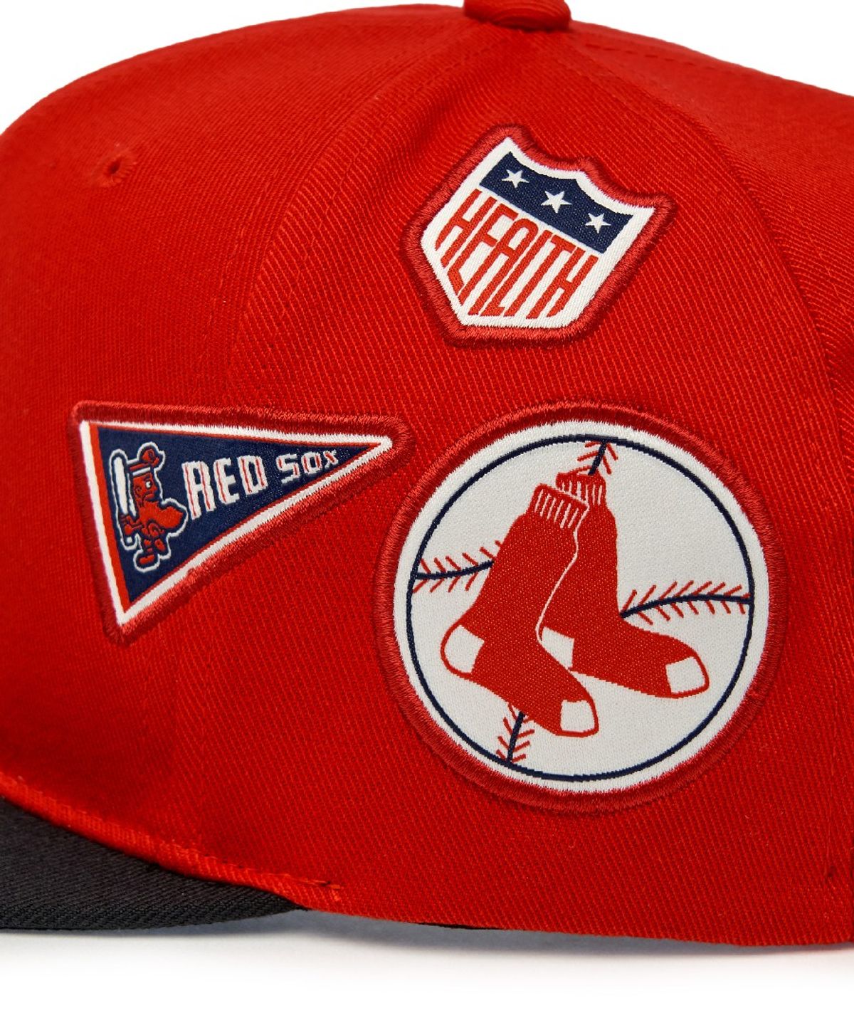 엠엘비 키즈(MLB KIDS) 시그니처 배색 패치 스냅백 BOS (Red)