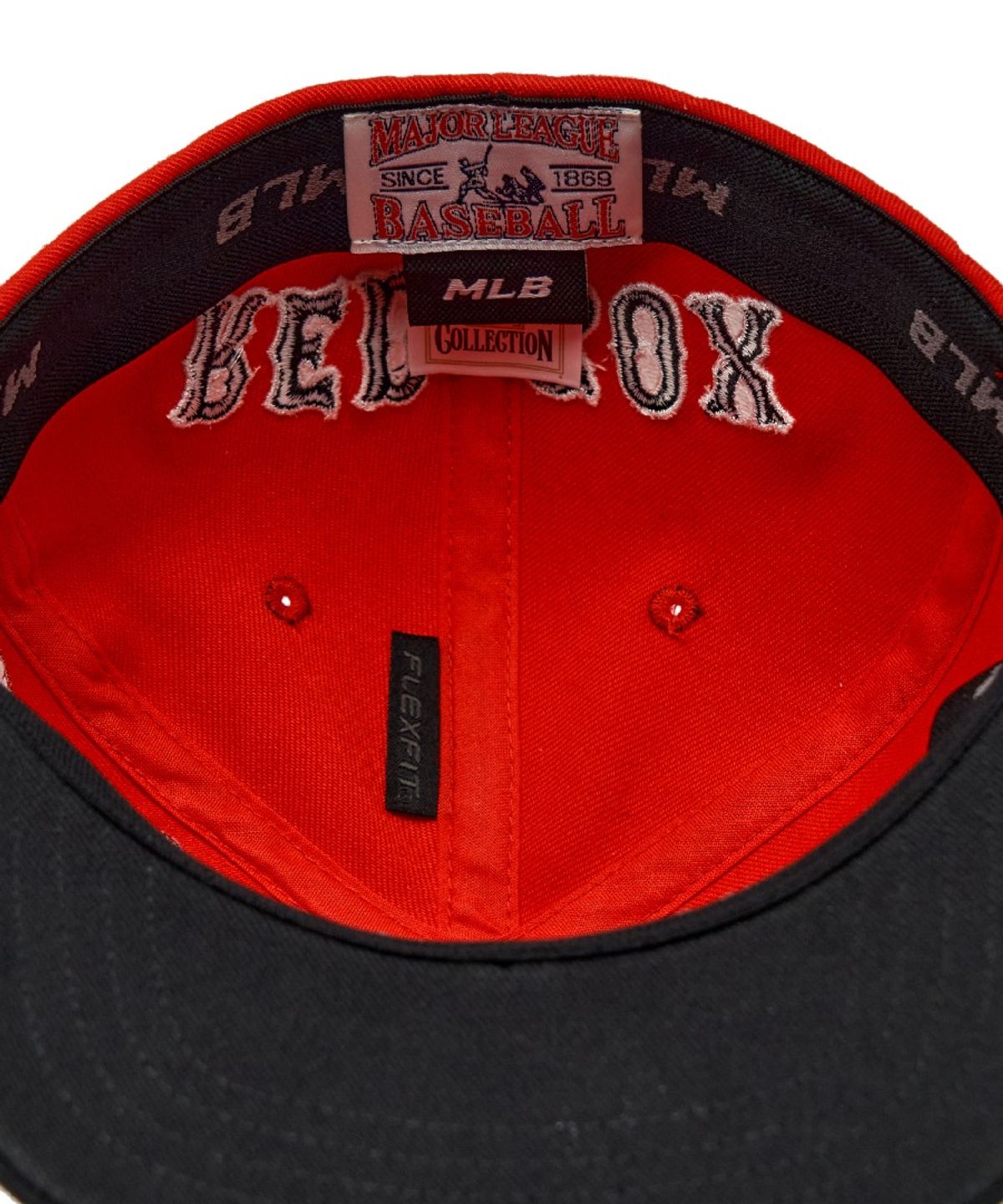 엠엘비 키즈(MLB KIDS) 시그니처 배색 패치 스냅백 BOS (Red)