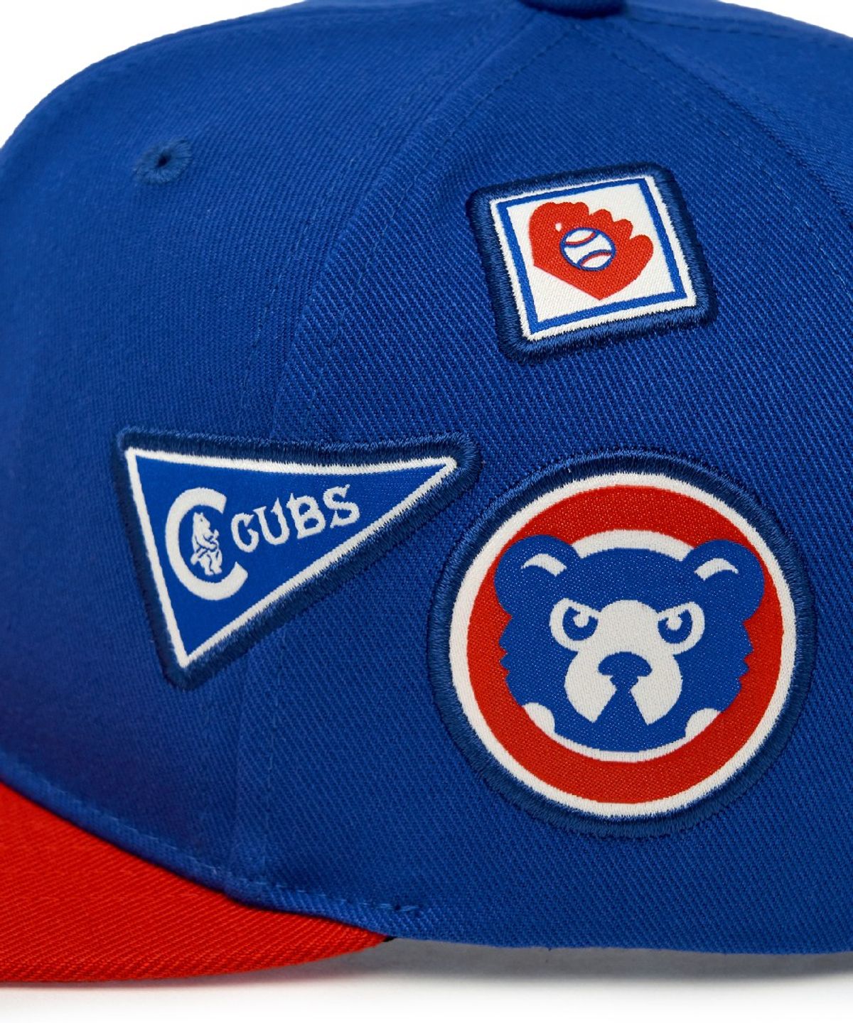 엠엘비 키즈(MLB KIDS) 시그니처 배색 패치 스냅백 CHC (Blue)