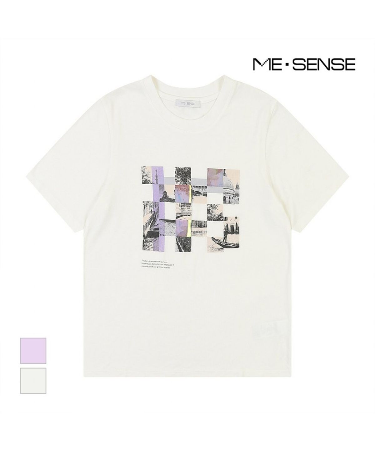 미센스(MESENSE) 다트배색 포인트 반팔티셔츠_MB34TSP210Z