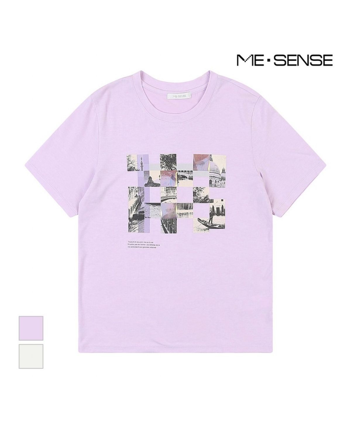 미센스(MESENSE) 다트배색 포인트 반팔티셔츠_MB34TSP210Z