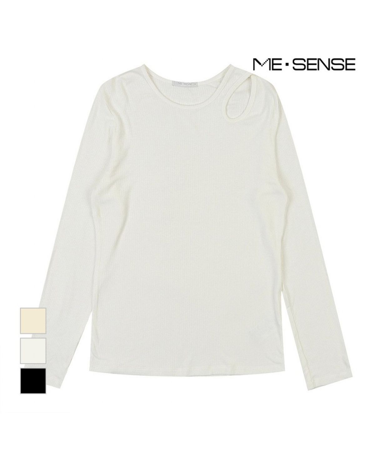 미센스(MESENSE) 트임포인트 슬림티셔츠_MB34TSP220Z