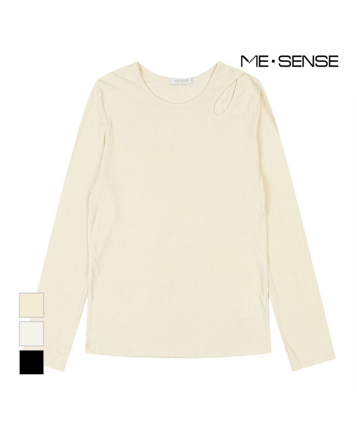 미센스(MESENSE) 트임포인트 슬림티셔츠_MB34TSP220Z
