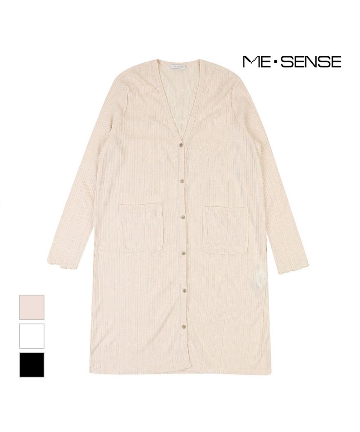 미센스(MESENSE) 롱 시스루 니트가디건_MB35CDM201Z