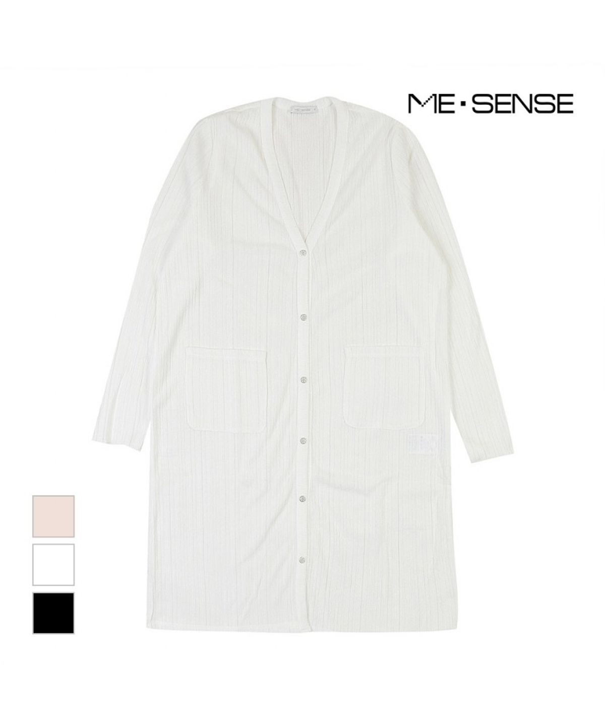 미센스(MESENSE) 롱 시스루 니트가디건_MB35CDM201Z