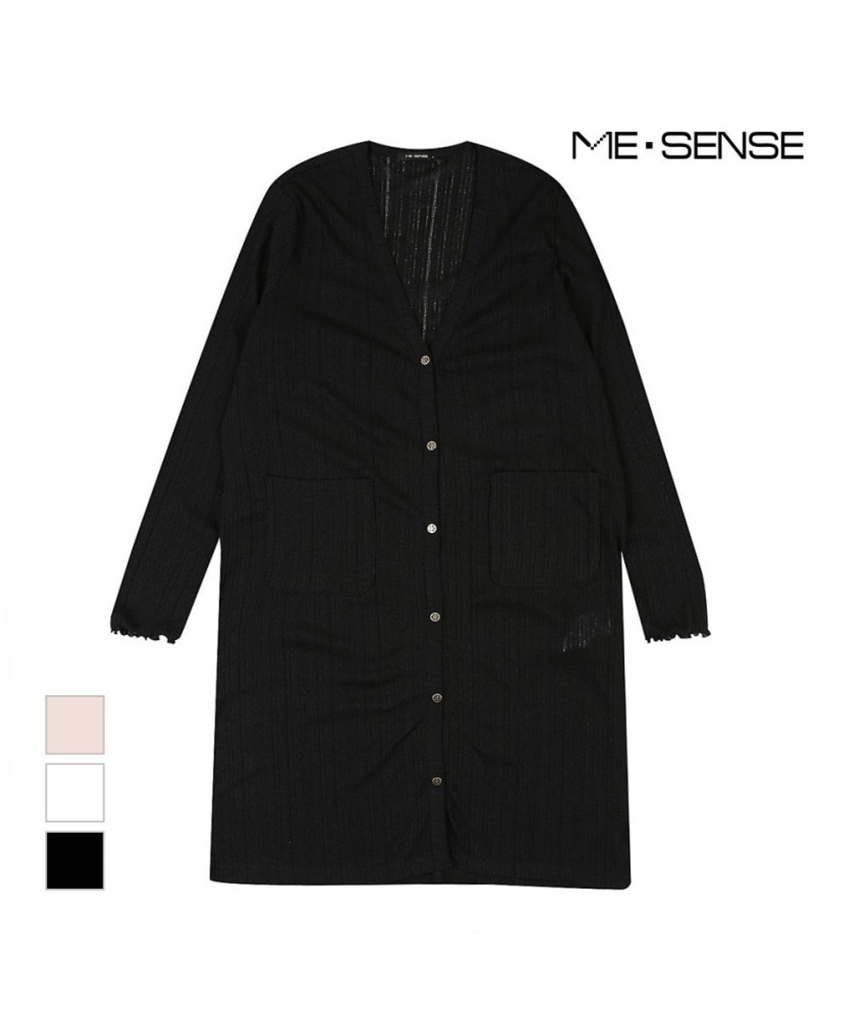 미센스(MESENSE) 롱 시스루 니트가디건_MB35CDM201Z