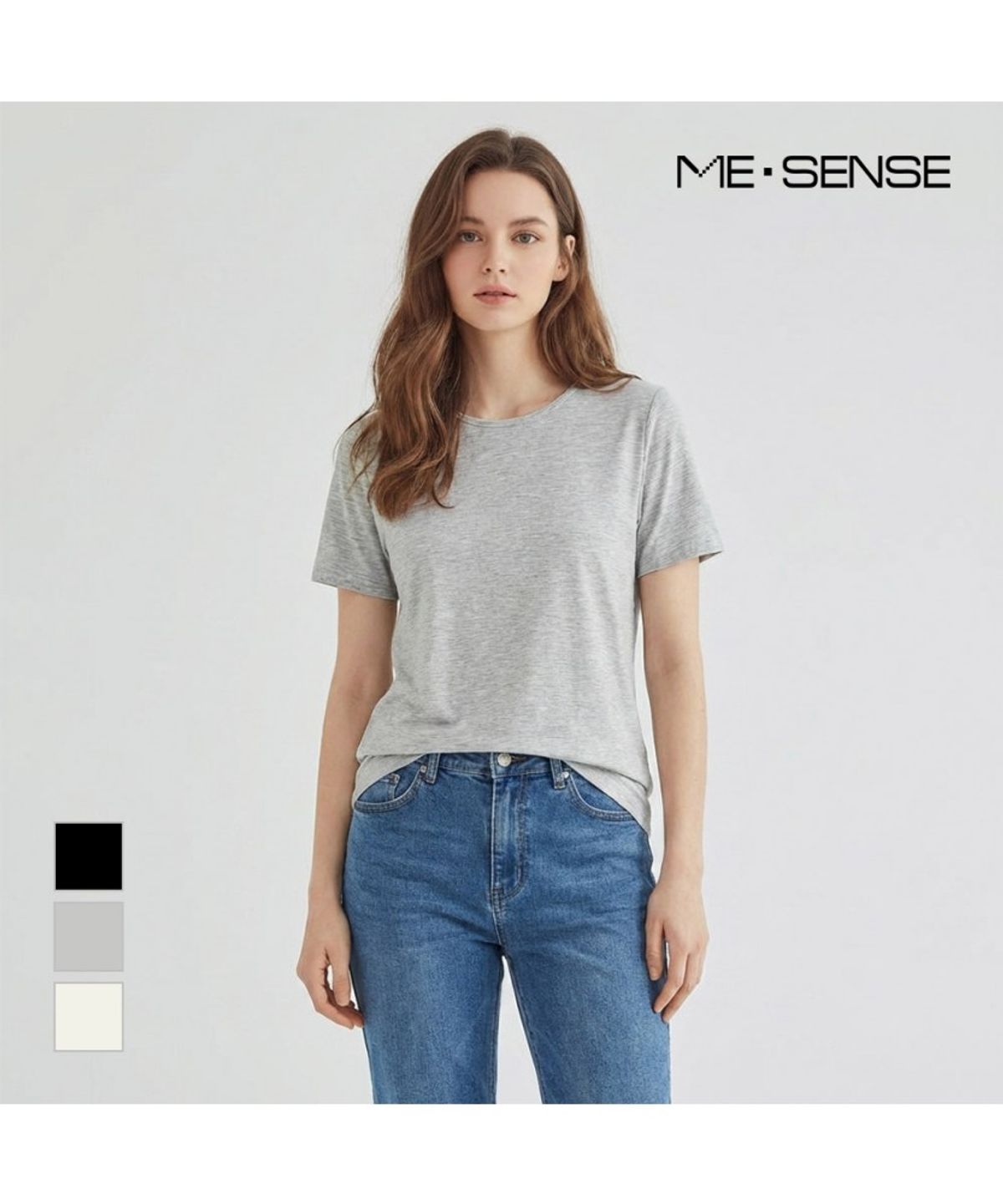 미센스(MESENSE) 기본 라운드 반팔티셔츠_MB35TSP226Z