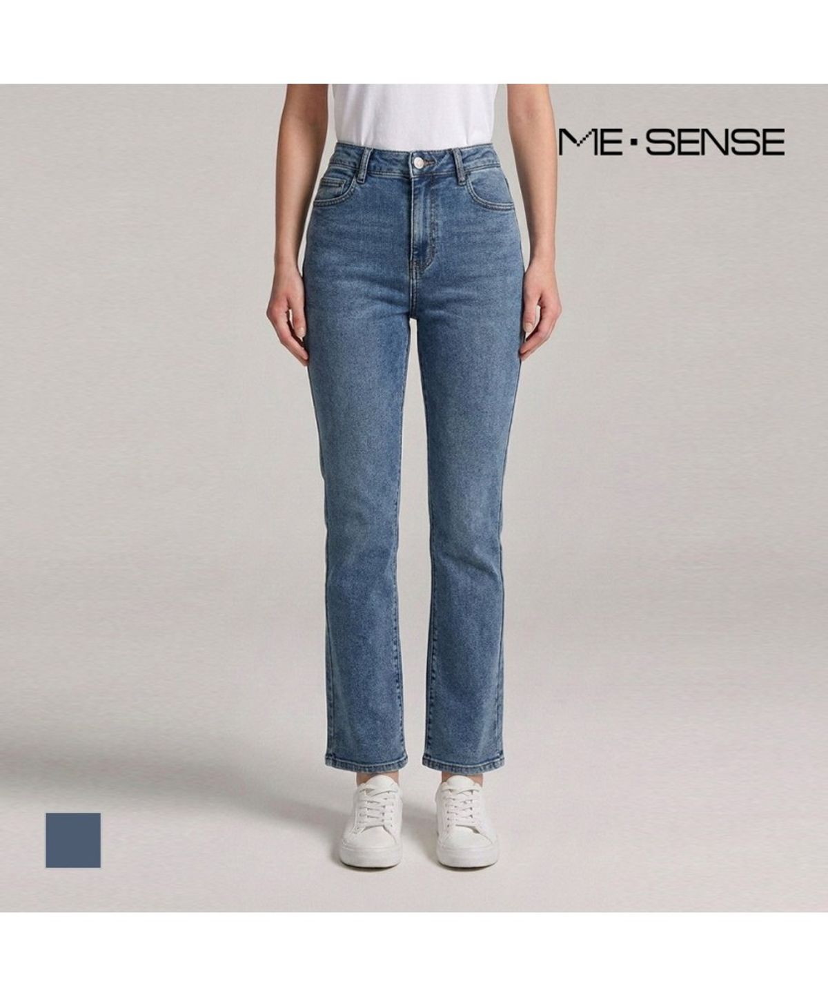 미센스(MESENSE) 워싱 부츠컷 데님팬츠_MB44DPM202Z