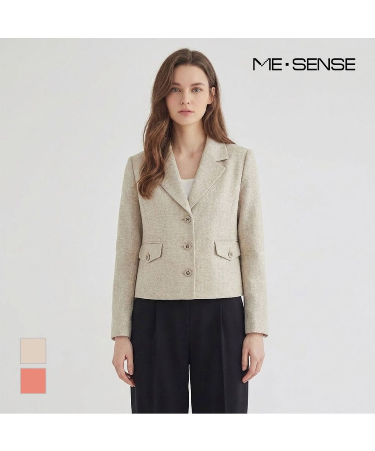 미센스(MESENSE) 포켓디자인 쓰리버튼 자켓_MB44JKM187Z
