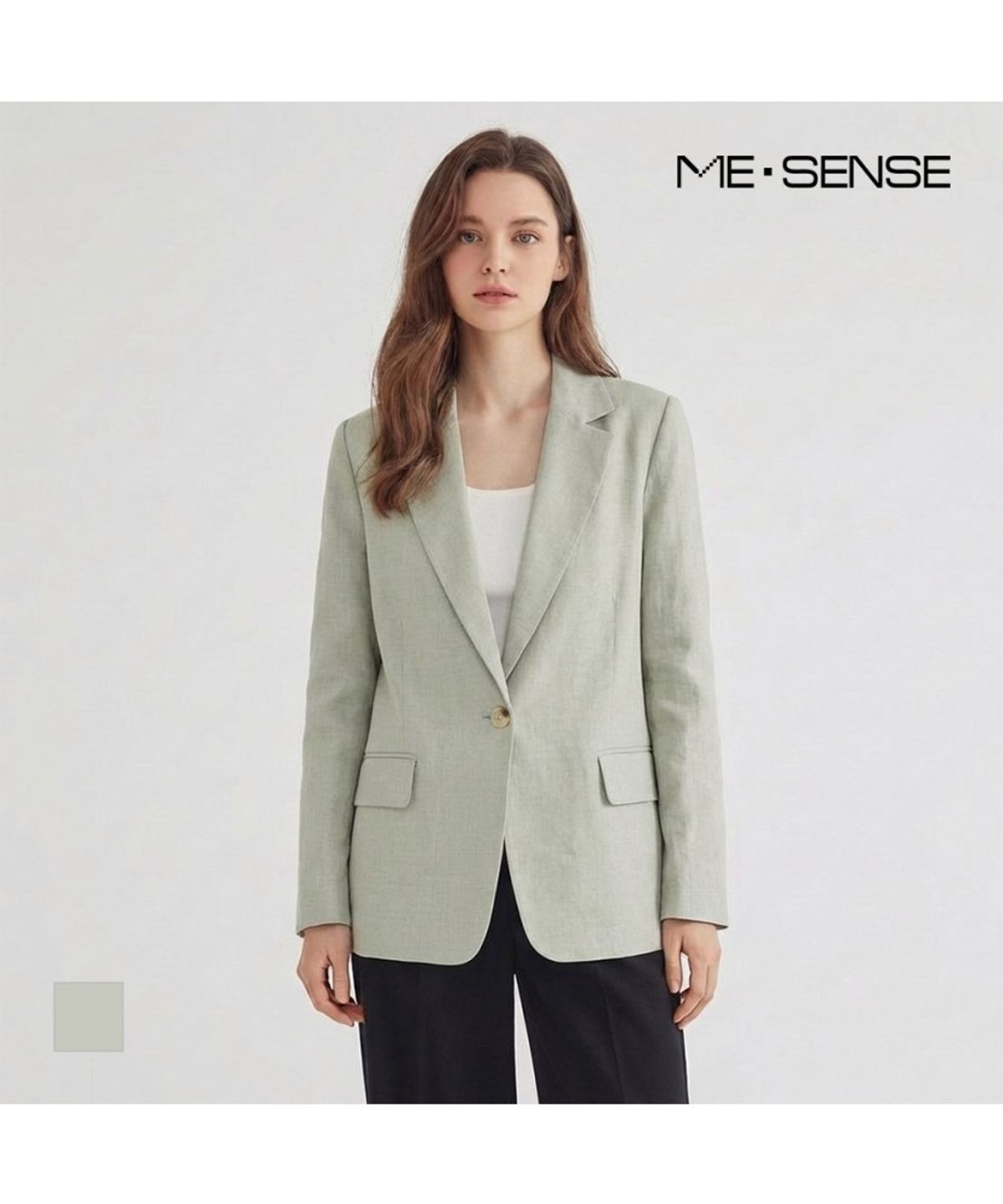 미센스(MESENSE) 원버튼 디자인 자켓_MB44JKM201Z