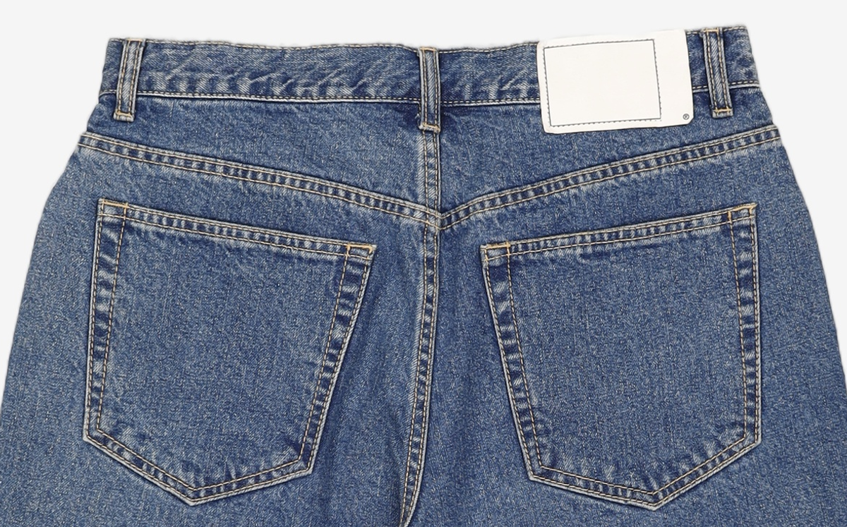 디스이즈네버댓(THISISNEVERTHAT) (SS23) Washed Denim Short - Washed Blue S
