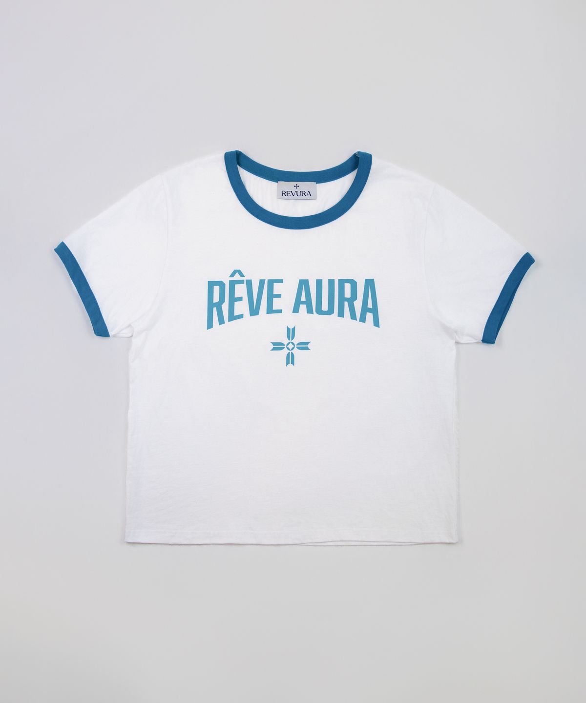 레뷰라(REVURA) REVE AURA CROP RINGER T-SHIRTS - UNISEX / EMERALD