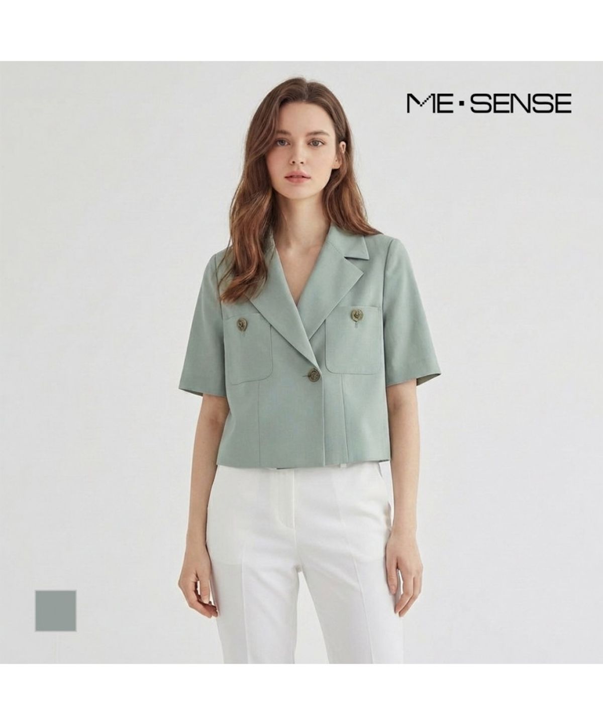 미센스(MESENSE) 더블포켓 반팔 자켓_MB45JKS119Z
