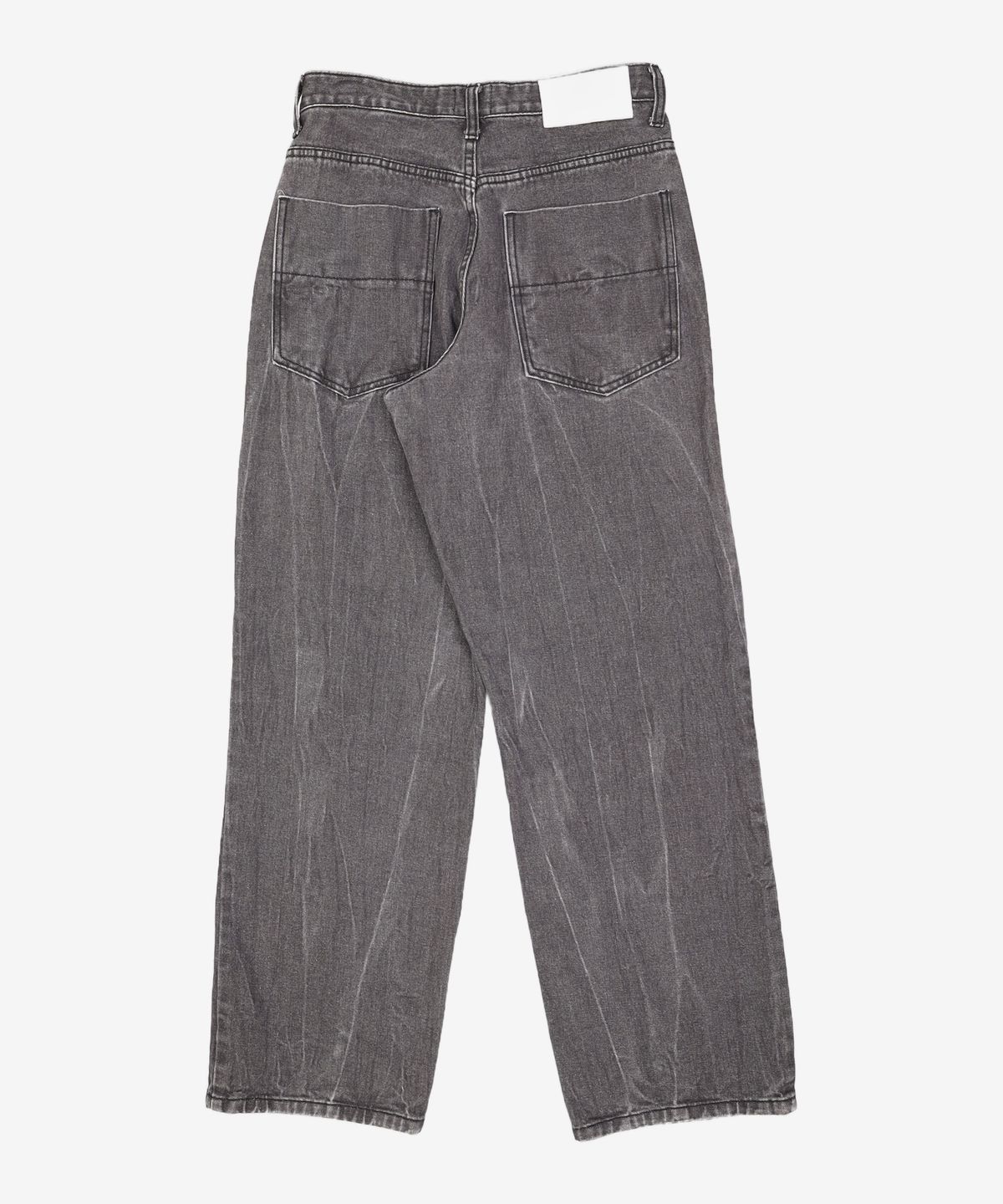 데케트(DECET) Mid Rise Wide Jeans DCPT027AshBlack 26
