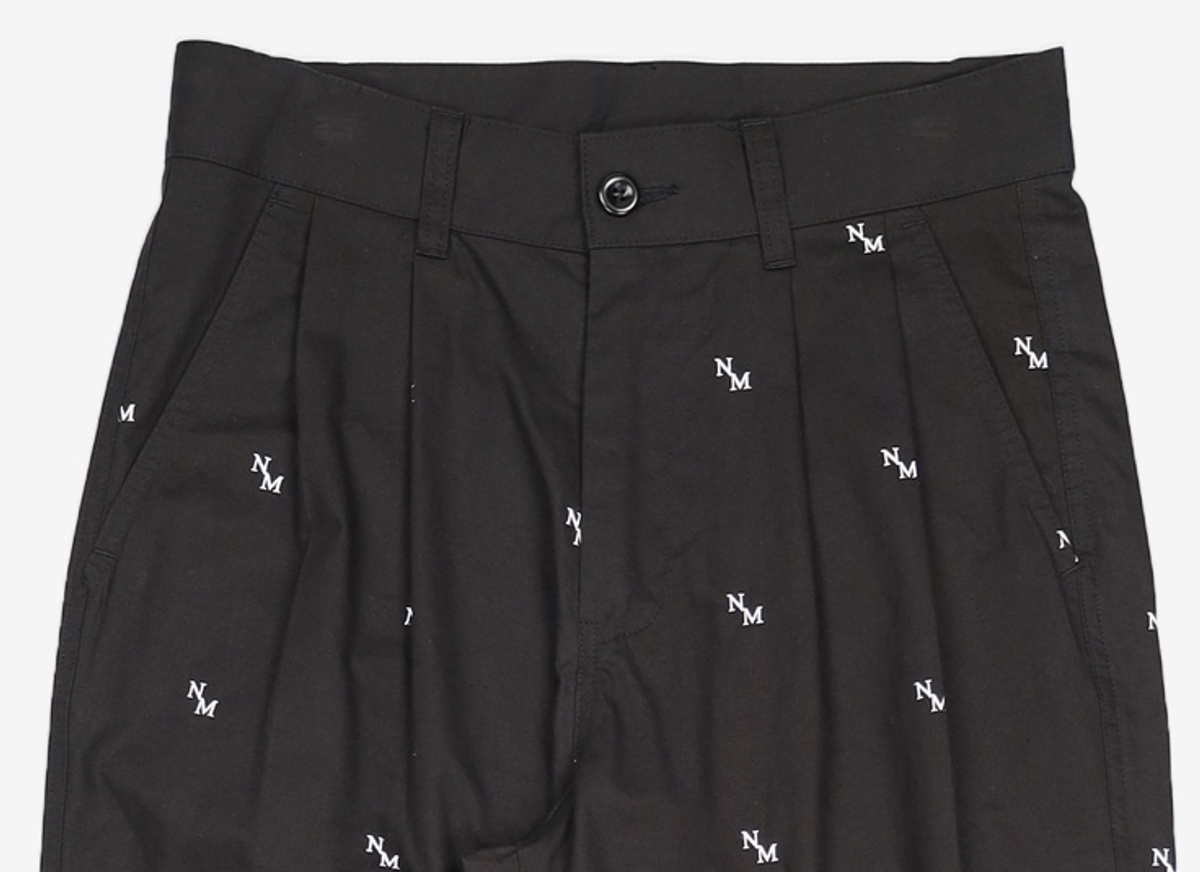 노매뉴얼(NOMANUAL) NM PATTERN PANTS - BLACK 95