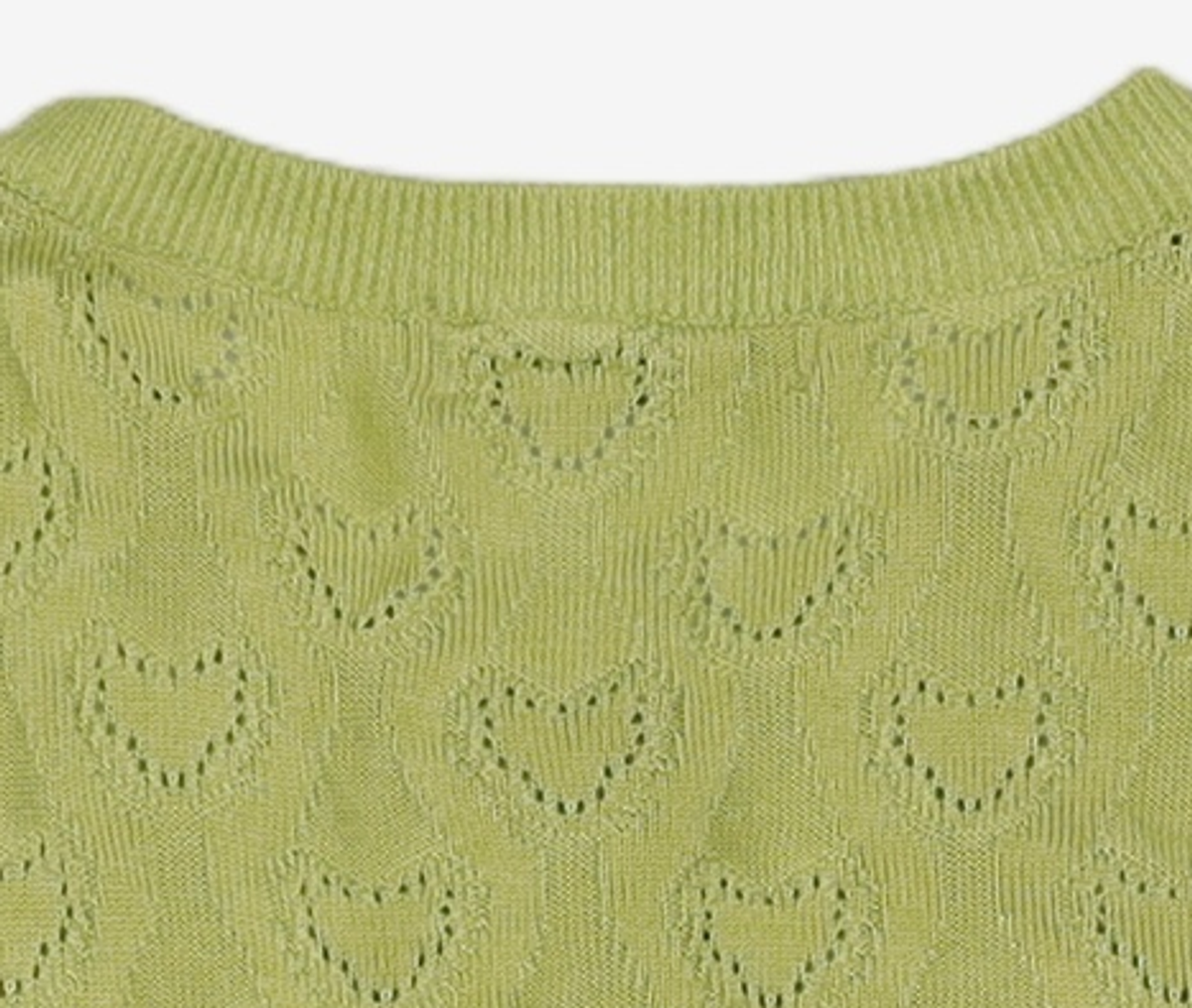 오디너리 홀리데이(ORDINARY HOLIDAY) 하트스카시크롭가디건 HEART PUNCHING CARDIGAN FREE