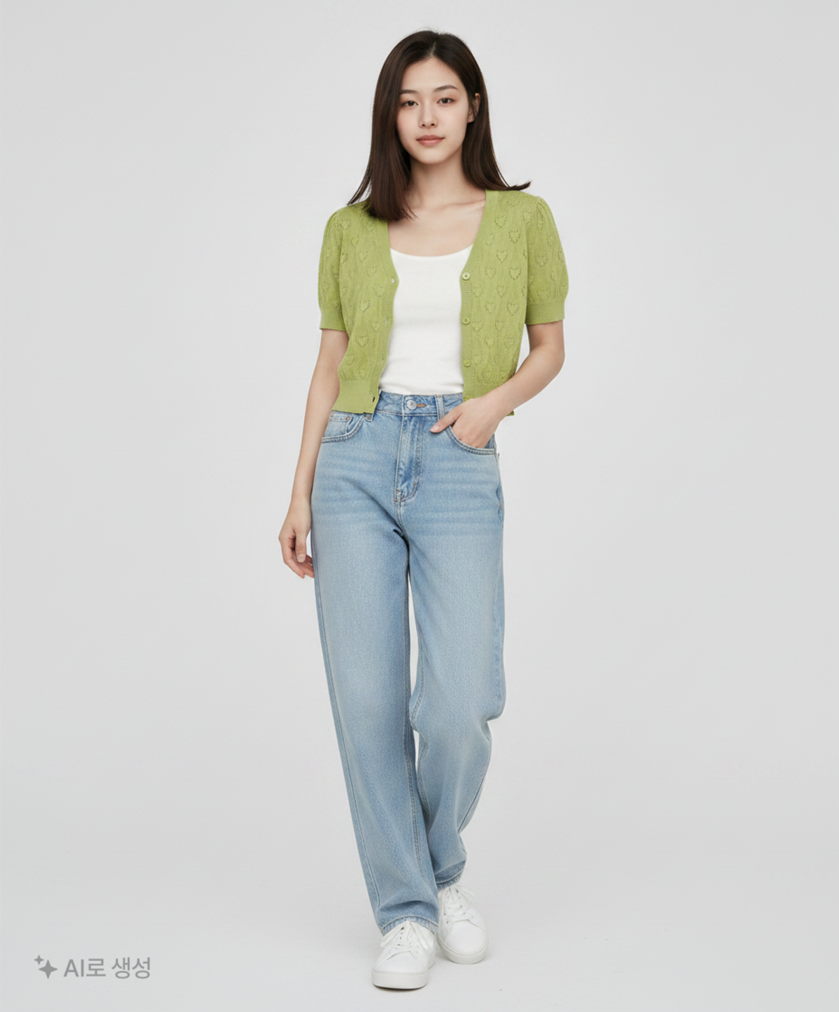 오디너리 홀리데이(ORDINARY HOLIDAY) 하트스카시크롭가디건 HEART PUNCHING CARDIGAN FREE