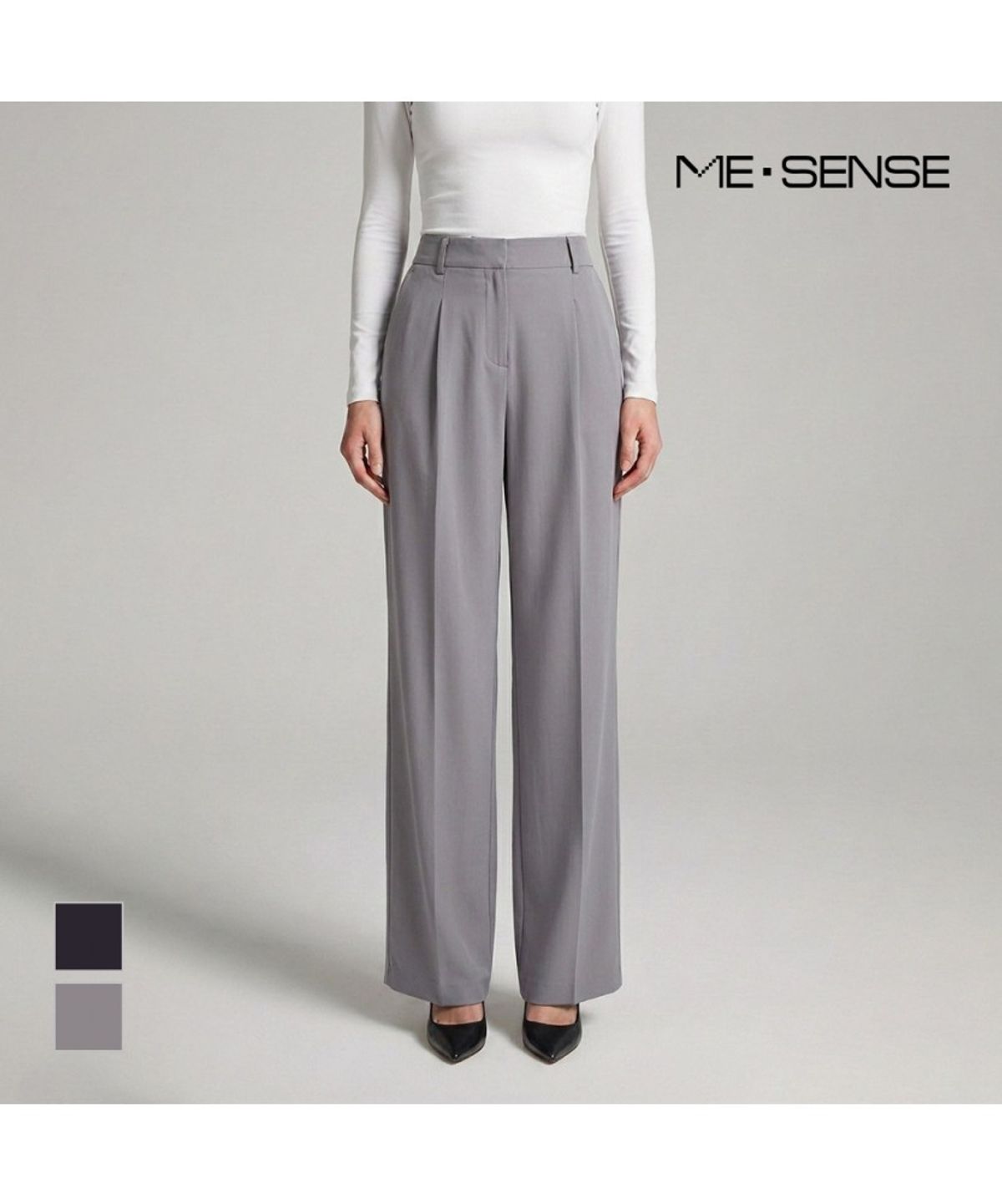 미센스(MESENSE) 핀턱 정장 팬츠_MB45SLS119Z