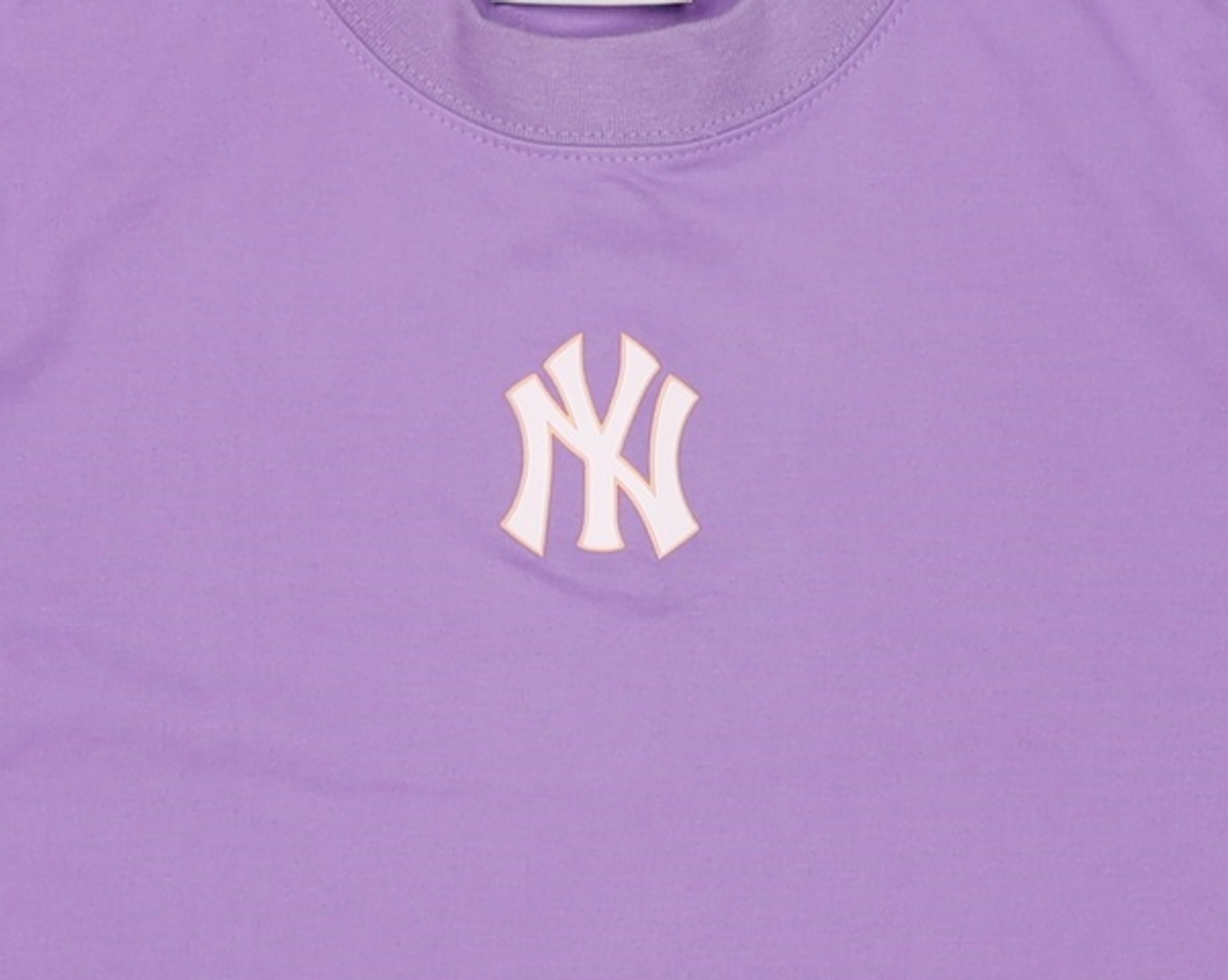 엠엘비(MLB) 여성 애슬레저 반팔 티셔츠 NY (Neon Purple) S