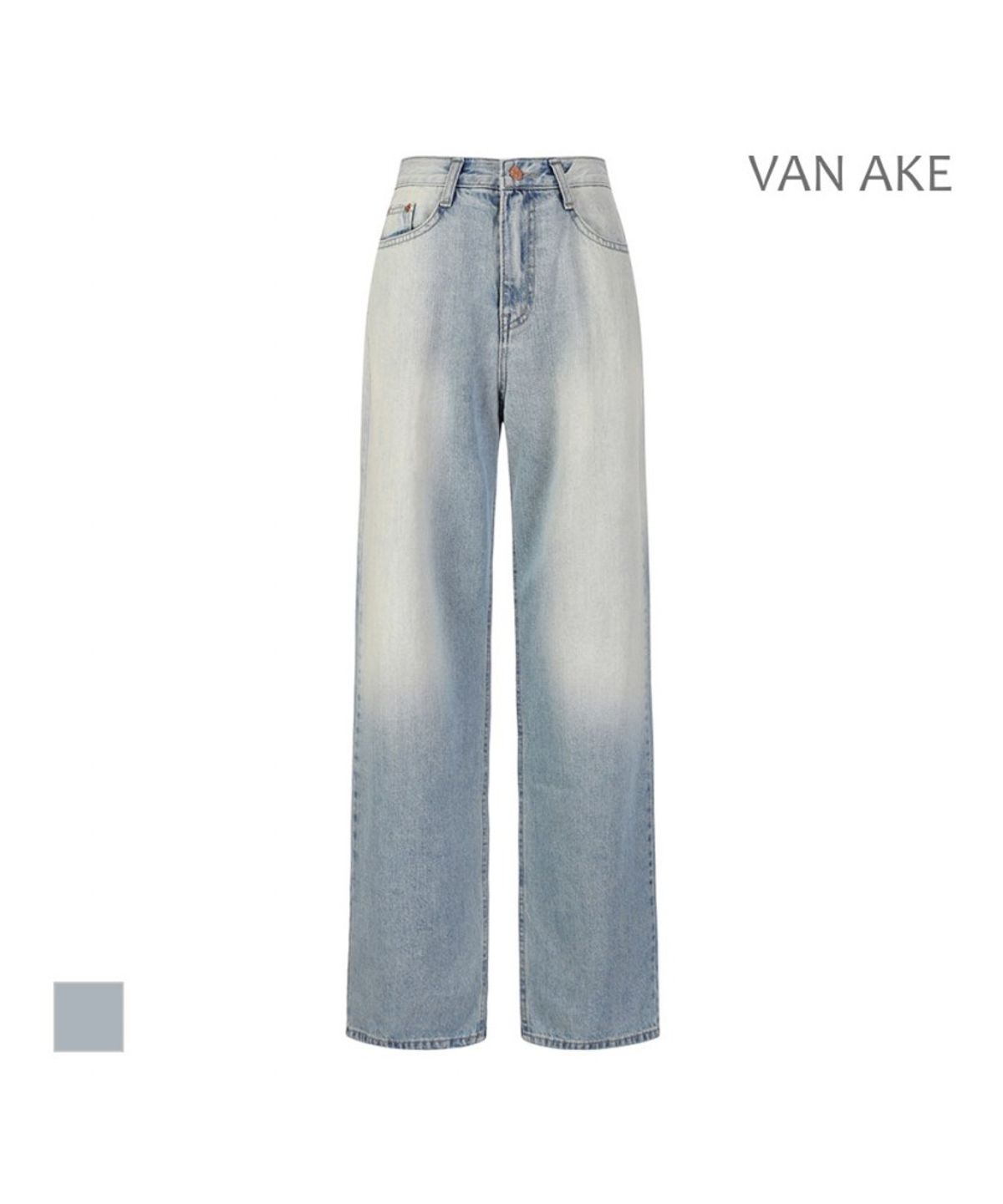 반에이크(VANAKE) 워싱와이드데님_VB43DLQ301W