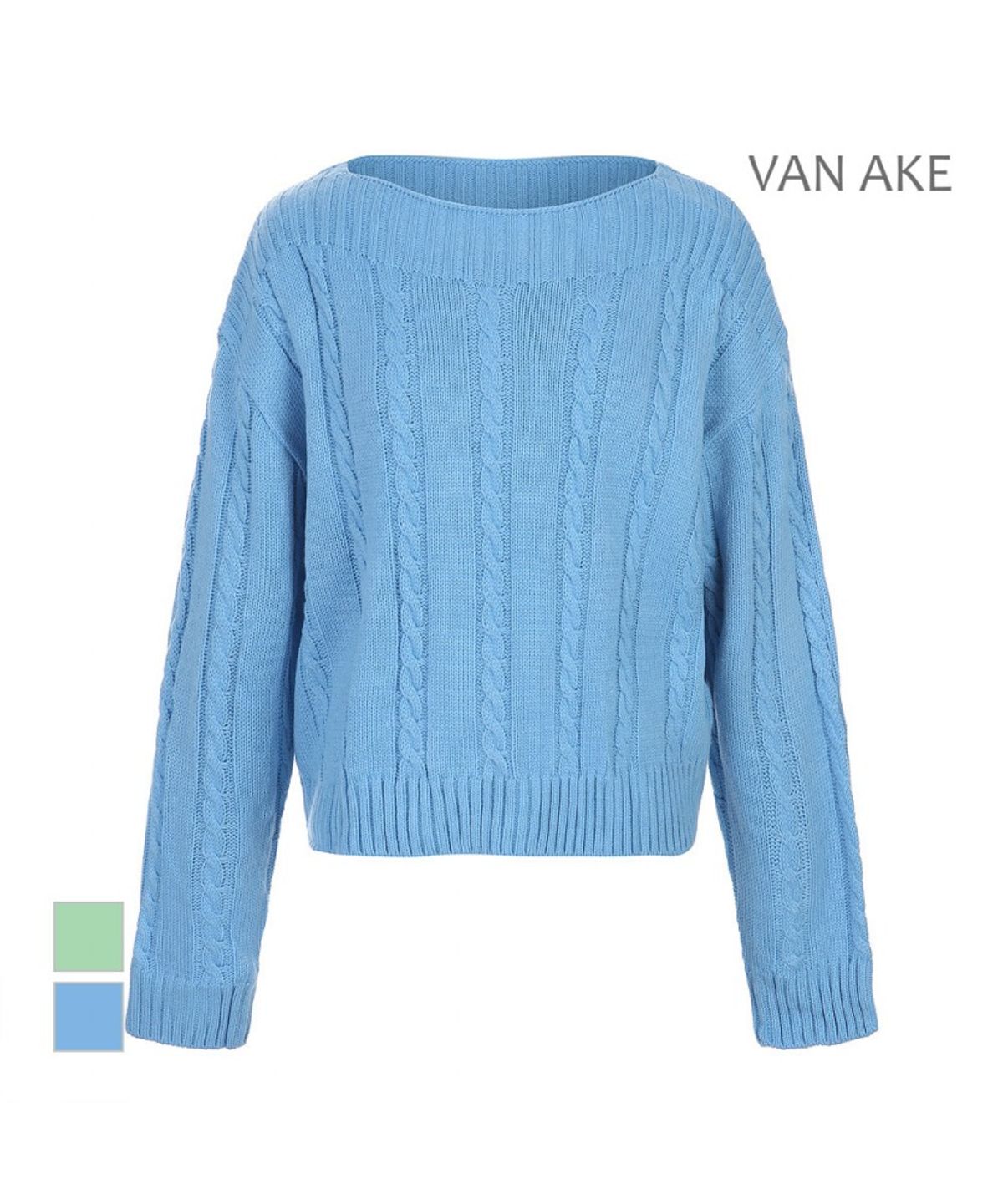 반에이크(VANAKE) 보트넥 케이블패턴 니트_VB43KTM301Z