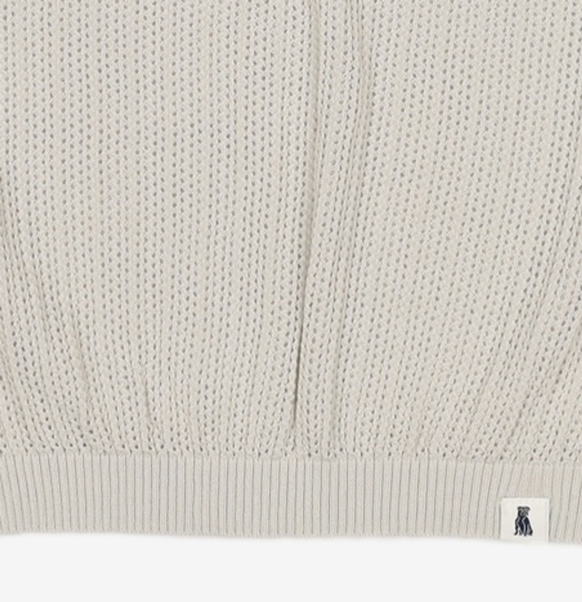 예일(YALE) MESH CREWNECK KNIT GREEN BEIGE S