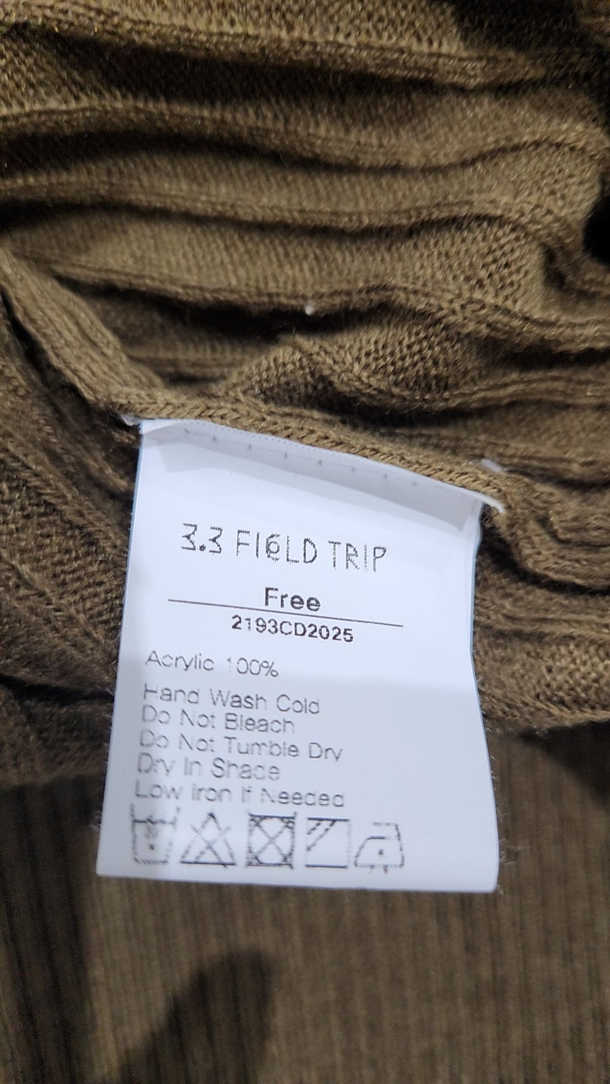 3.3 필드트립(3.3 FIELD TRIP) 카디건 FREE