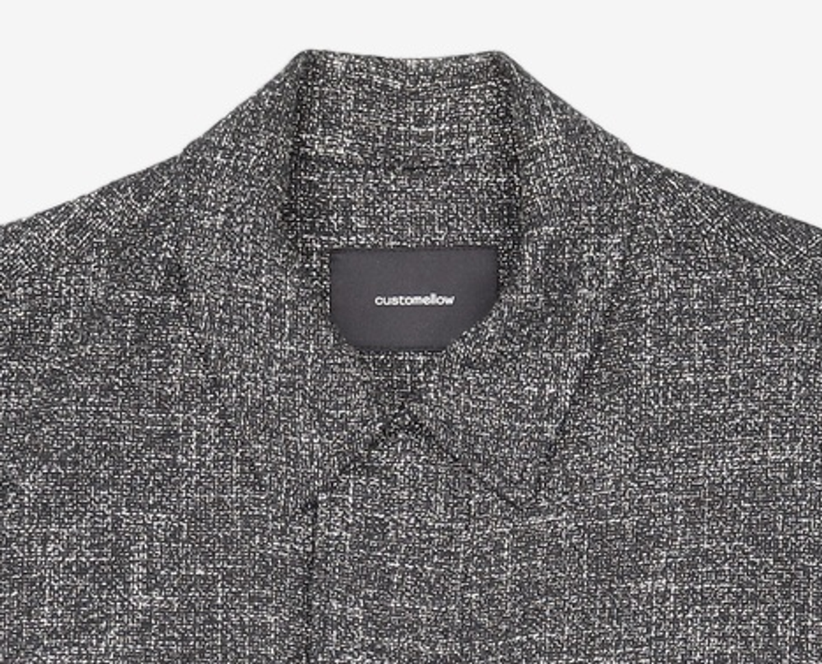 커스텀멜로우(CUSTOMELLOW) Black Marzotto Tweed Jacket_CWJAS25101BKX 100