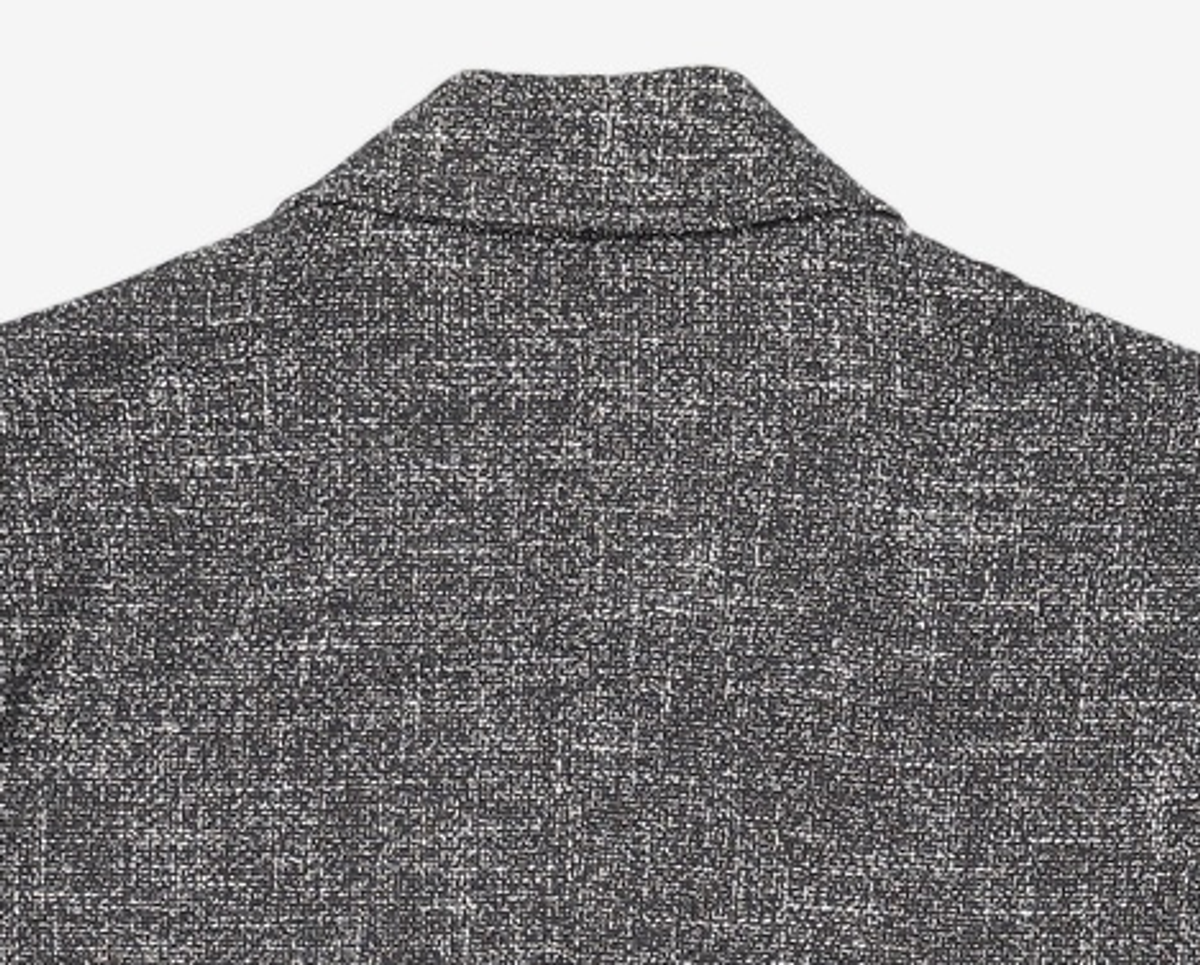 커스텀멜로우(CUSTOMELLOW) Black Marzotto Tweed Jacket_CWJAS25101BKX 100