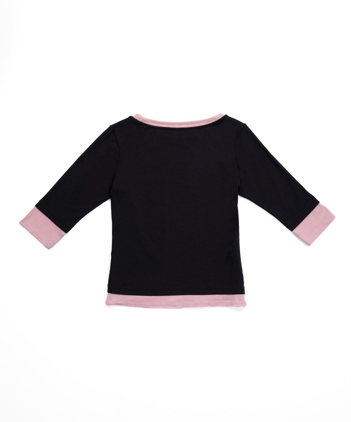 얼디르(EOLTR) Boat Neck Double Layered T-shirt, Dark Gray