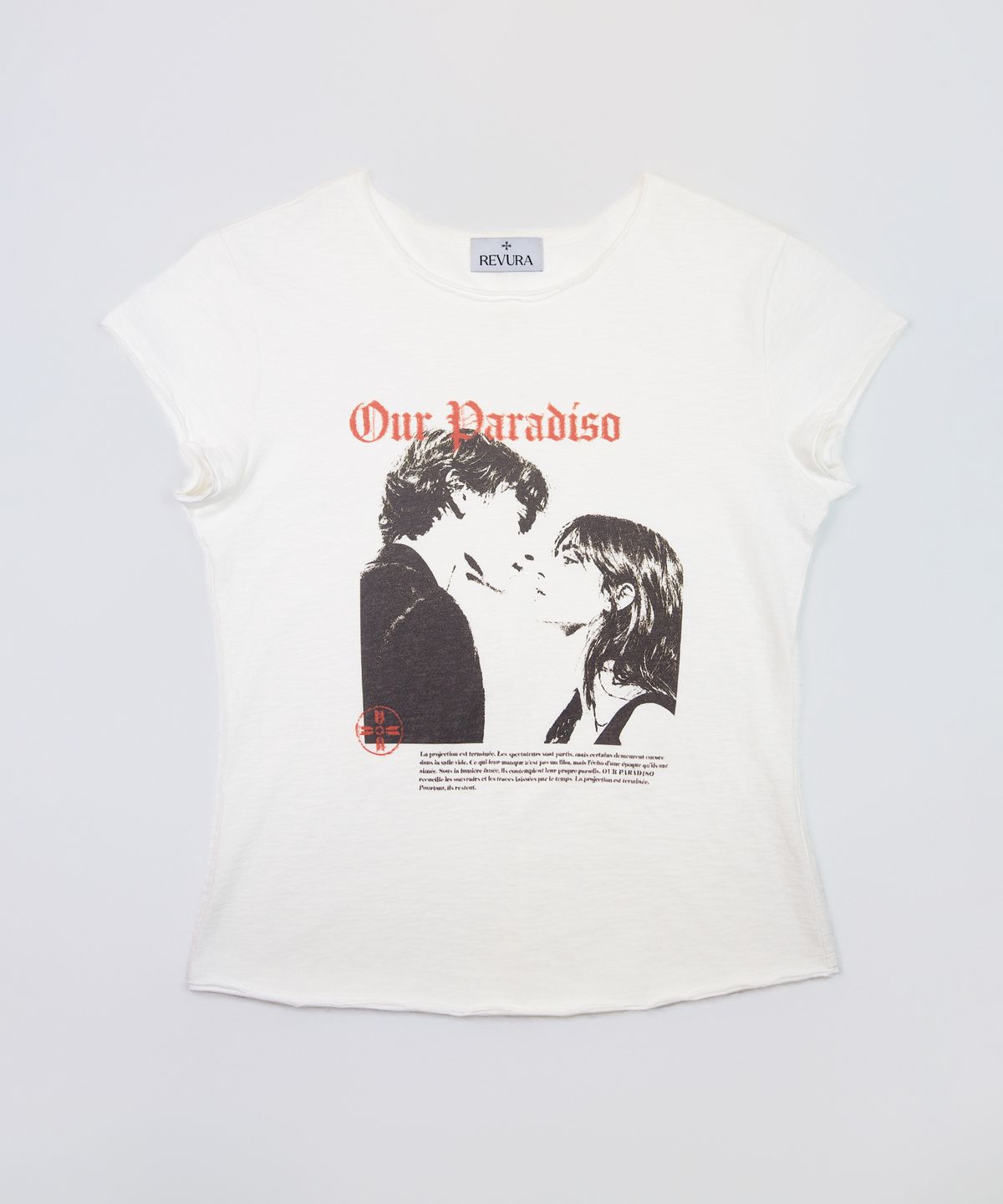 레뷰라(REVURA) PARADISO SLUB T-SHIRTS - UNISEX / OFF WHITE
