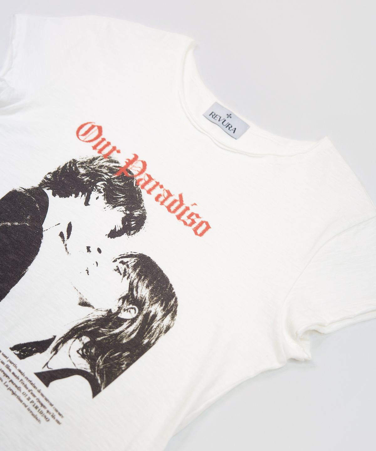 레뷰라(REVURA) PARADISO SLUB T-SHIRTS - UNISEX / OFF WHITE