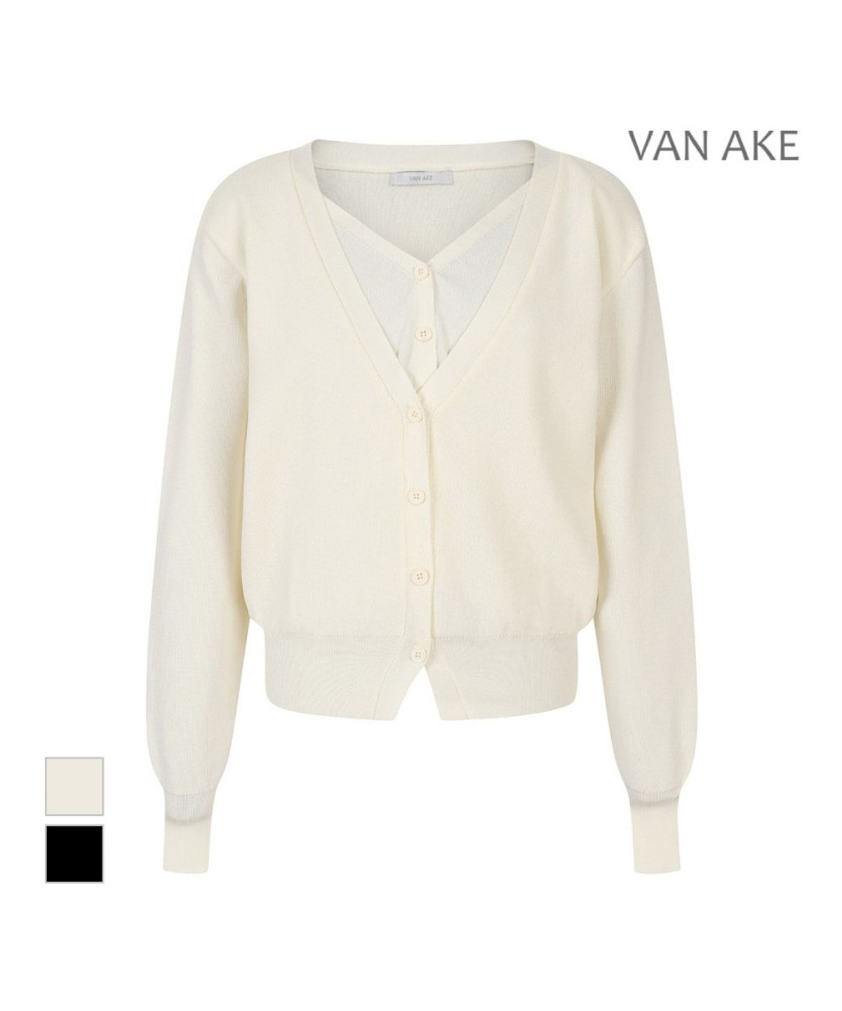 반에이크(VANAKE) 조끼레이어드 가디건_VB44KCQ306Z