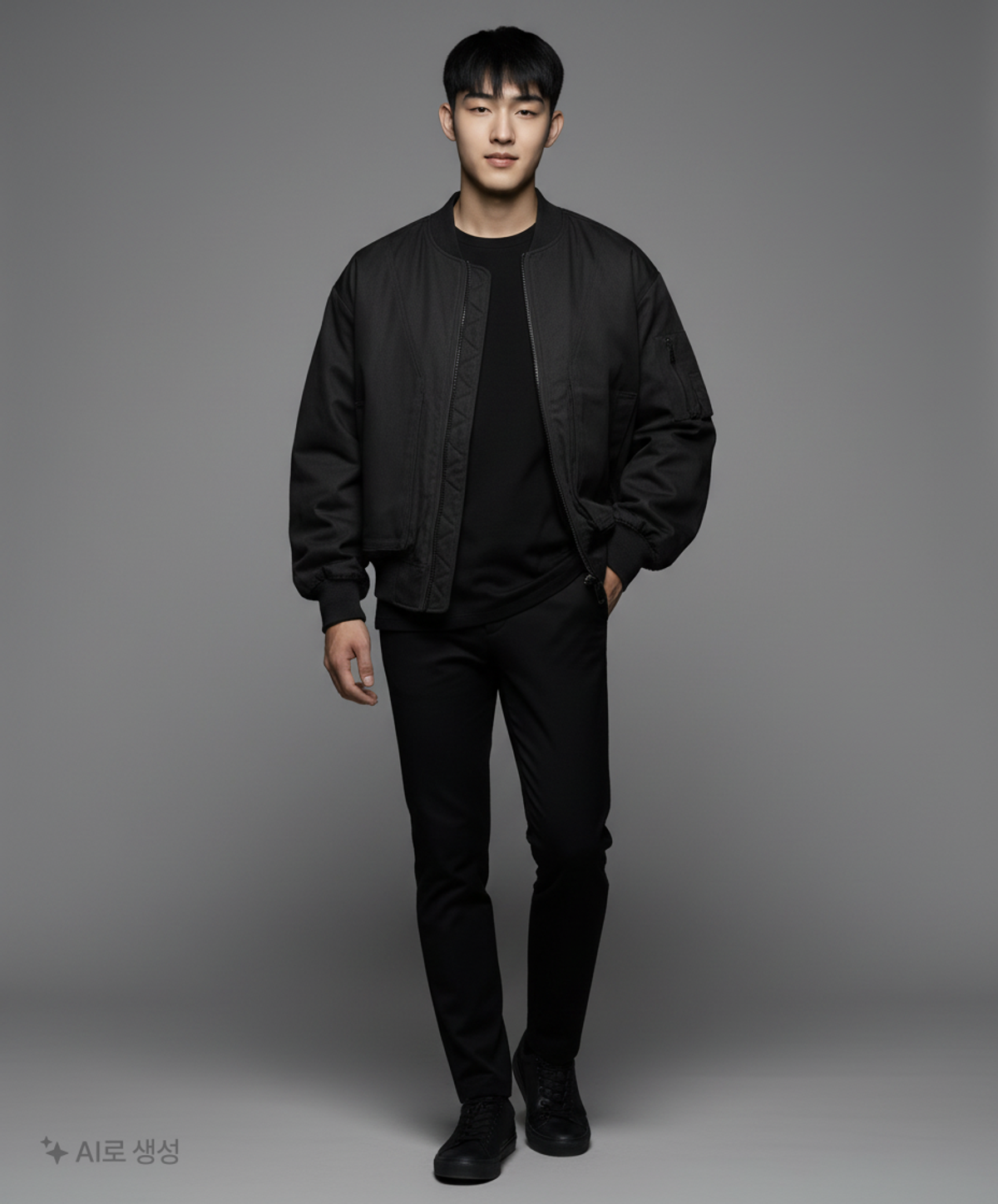 메종미네드(MAISON MINED) BLACK OVER MA-1 S