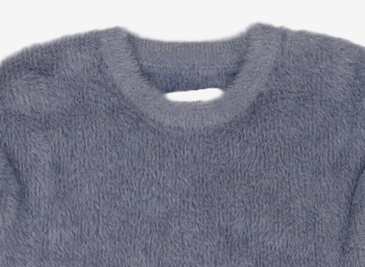 노매뉴얼(NOMANUAL) (시그니처종료)CROPPED HAIRY KNIT - 5 COLOR 100