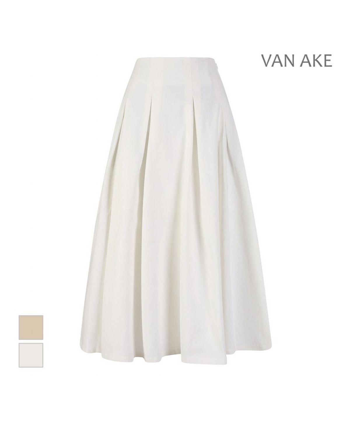 반에이크(VANAKE) 주름 뒷밴딩 스커트_VB44SKQ304Z